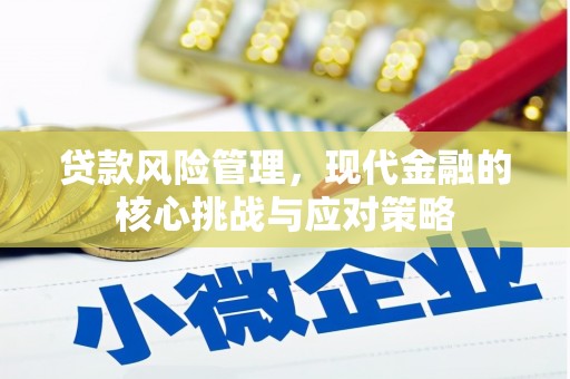 宜章贷款风险管理，现代金融的核心挑战与应对策略