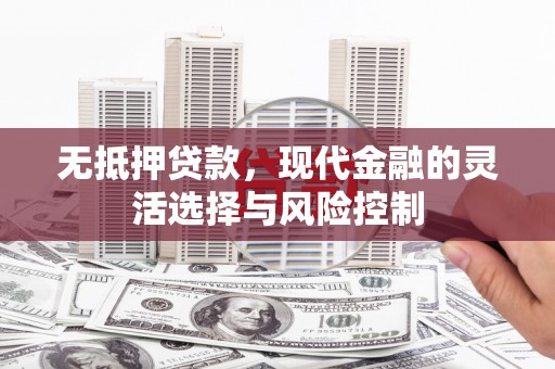 宜章无抵押贷款，现代金融的灵活选择与风险控制
