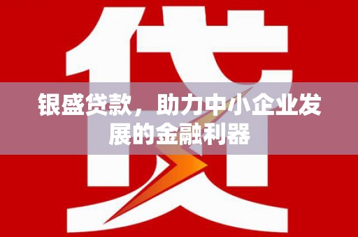 宜章银盛贷款，助力中小企业发展的金融利器