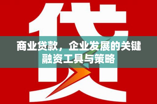 宜章商业贷款，企业发展的关键融资工具与策略