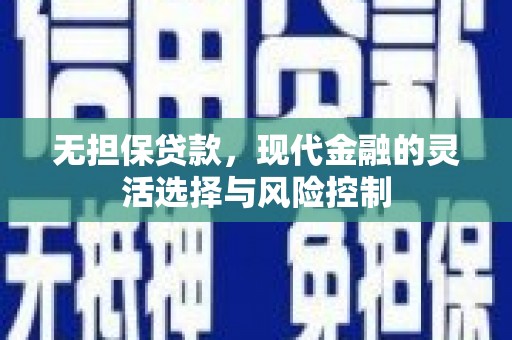 宜章无担保贷款，现代金融的灵活选择与风险控制