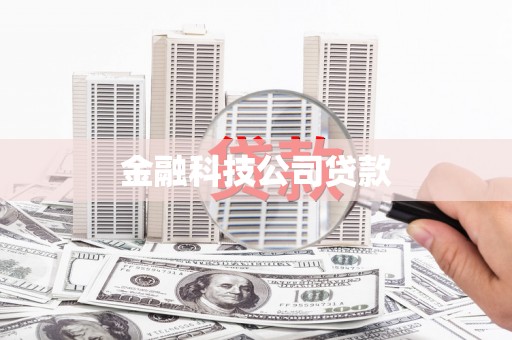 宜章金融科技公司贷款