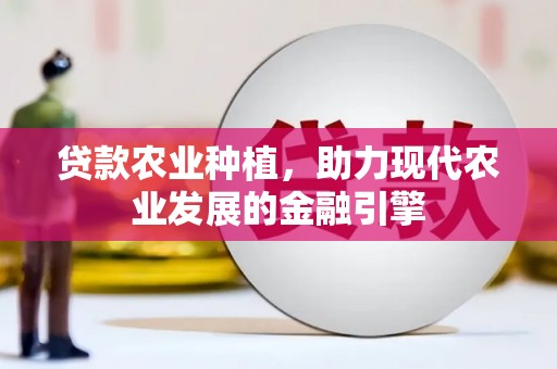 宜章贷款农业种植，助力现代农业发展的金融引擎
