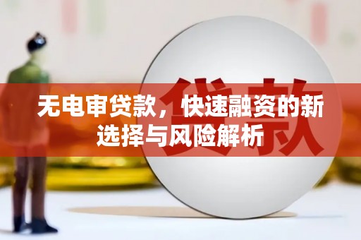 宜章无电审贷款，快速融资的新选择与风险解析