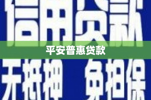 宜章平安普惠贷款