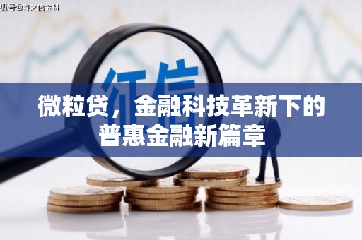 宜章微粒贷，金融科技革新下的普惠金融新篇章