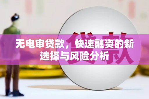 宜章无电审贷款，快速融资的新选择与风险分析