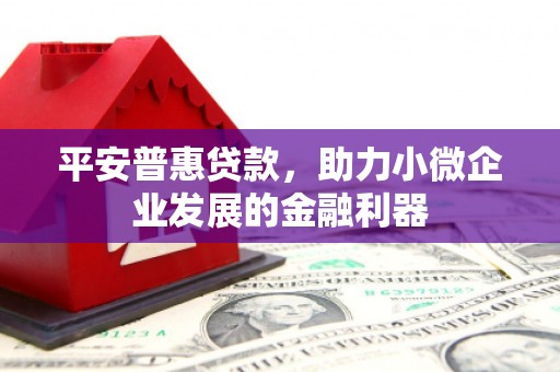 宜章平安普惠贷款，助力小微企业发展的金融利器