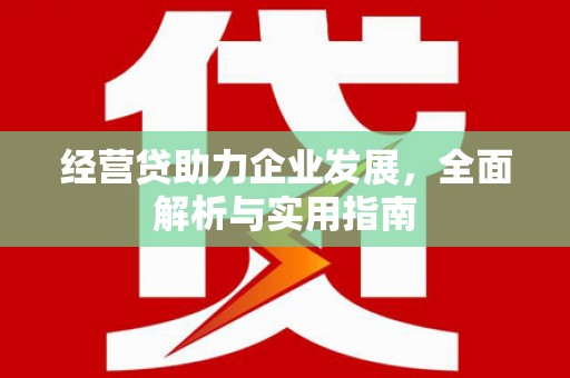 宜章经营贷助力企业发展，全面解析与实用指南