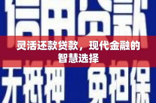 宜章灵活还款贷款，现代金融的智慧选择