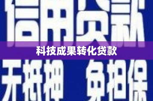 宜章科技成果转化贷款