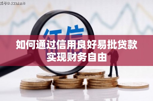 宜章如何通过信用良好易批贷款实现财务自由