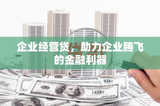 宜章企业经营贷，助力企业腾飞的金融利器