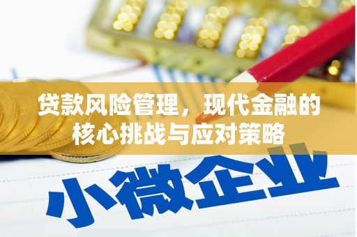 宜章贷款风险管理，现代金融的核心挑战与应对策略
