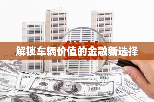 宜章解锁车辆价值的金融新选择