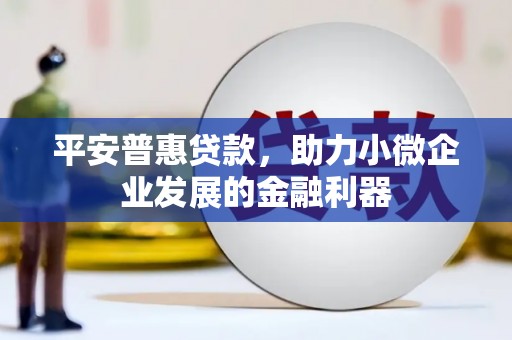 宜章平安普惠贷款，助力小微企业发展的金融利器