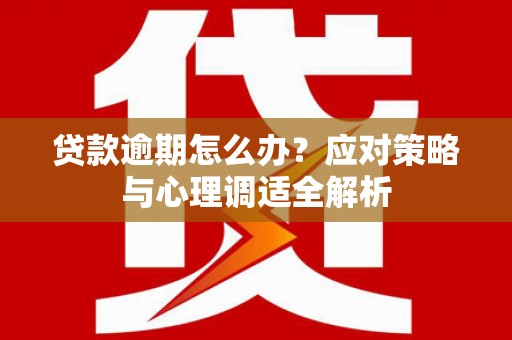 宜章贷款逾期怎么办？应对策略与心理调适全解析