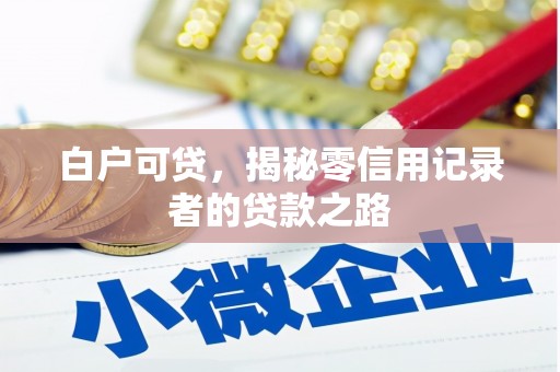 宜章白户可贷，揭秘零信用记录者的贷款之路